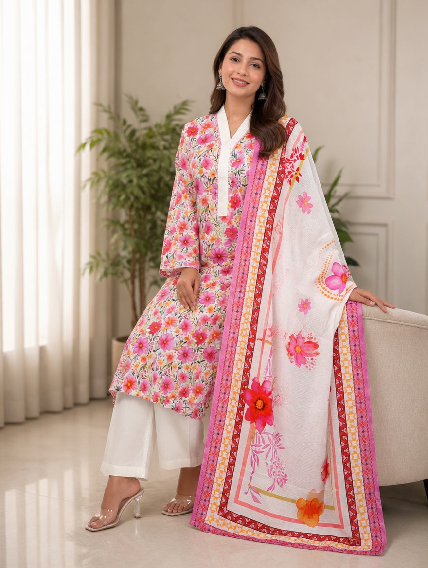 3PC Stitched Lawn Suit