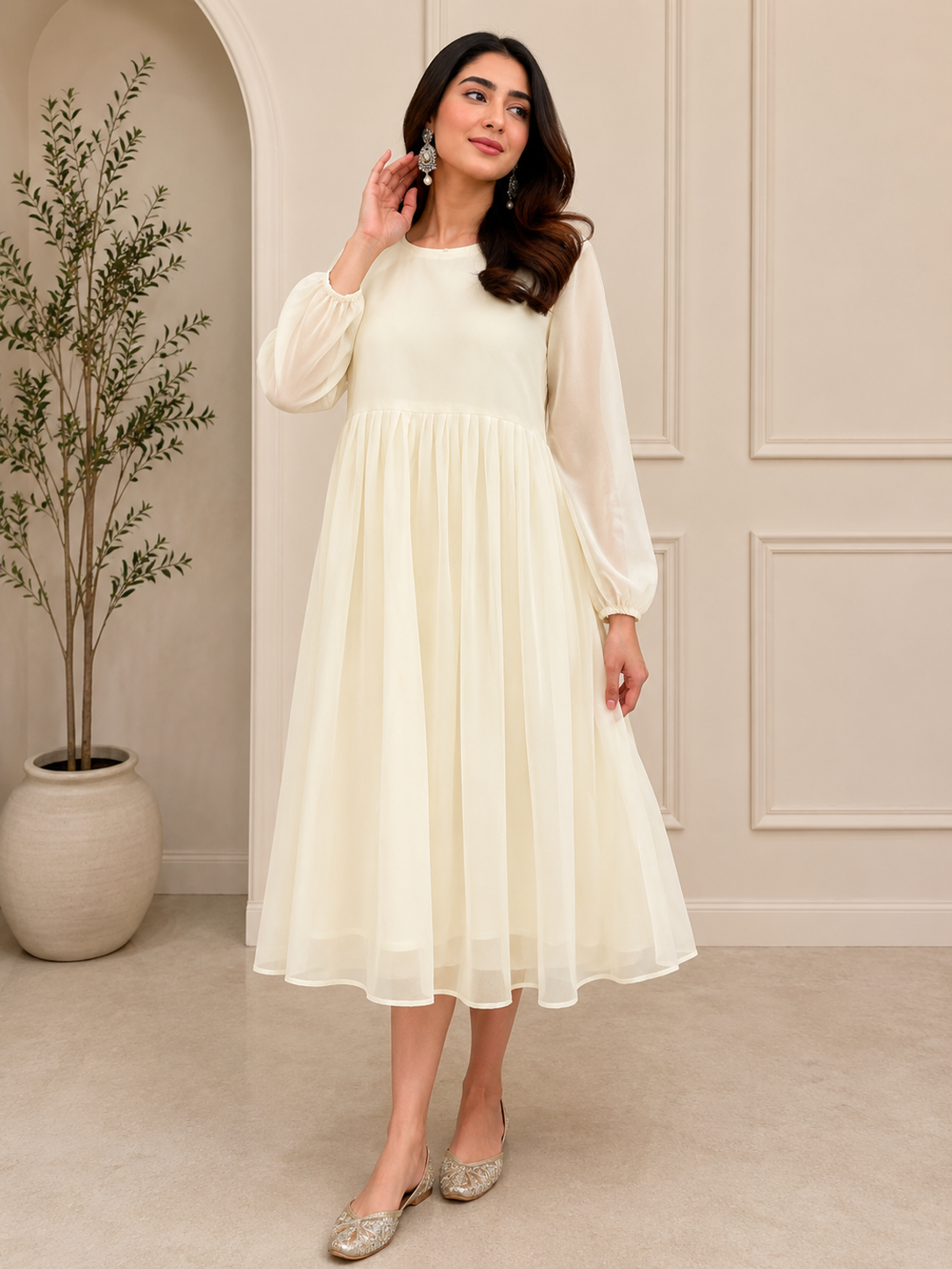 Mid-Short Ivory Aura