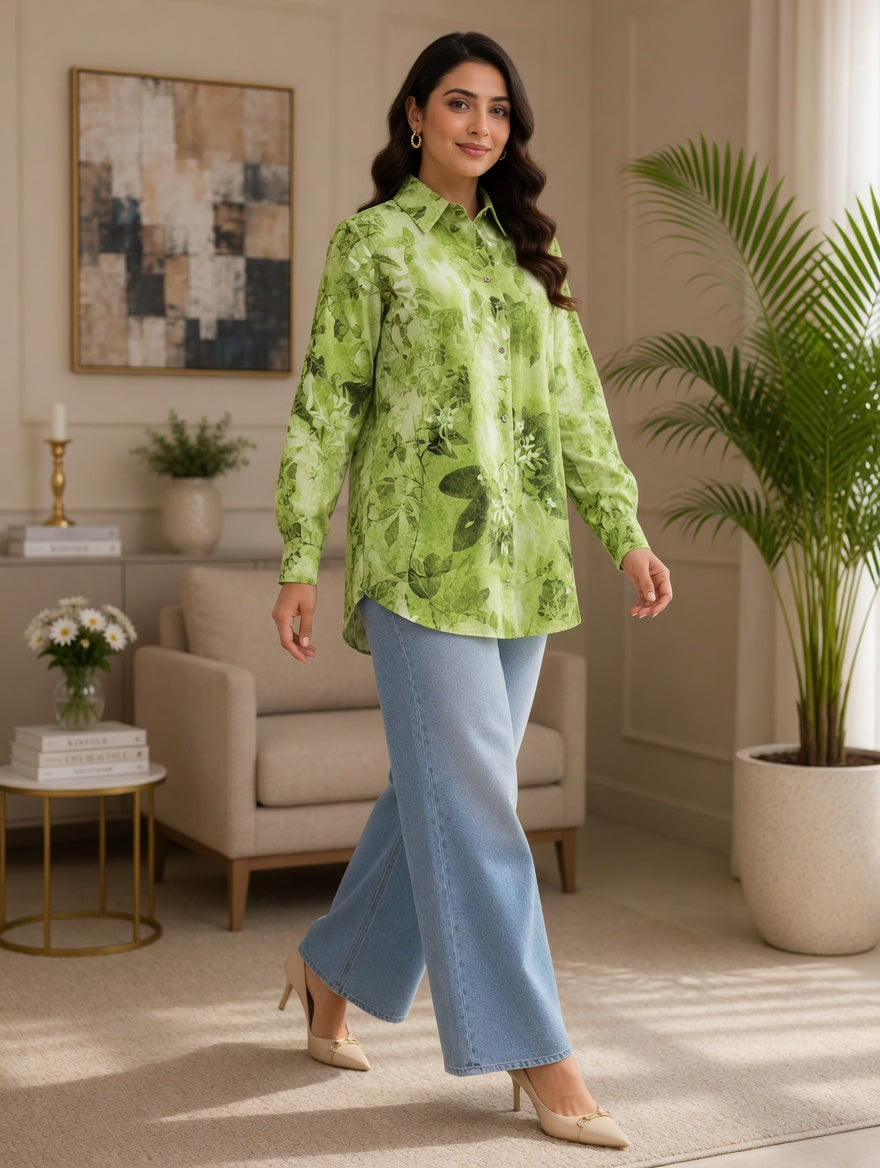 Green Bloom Top