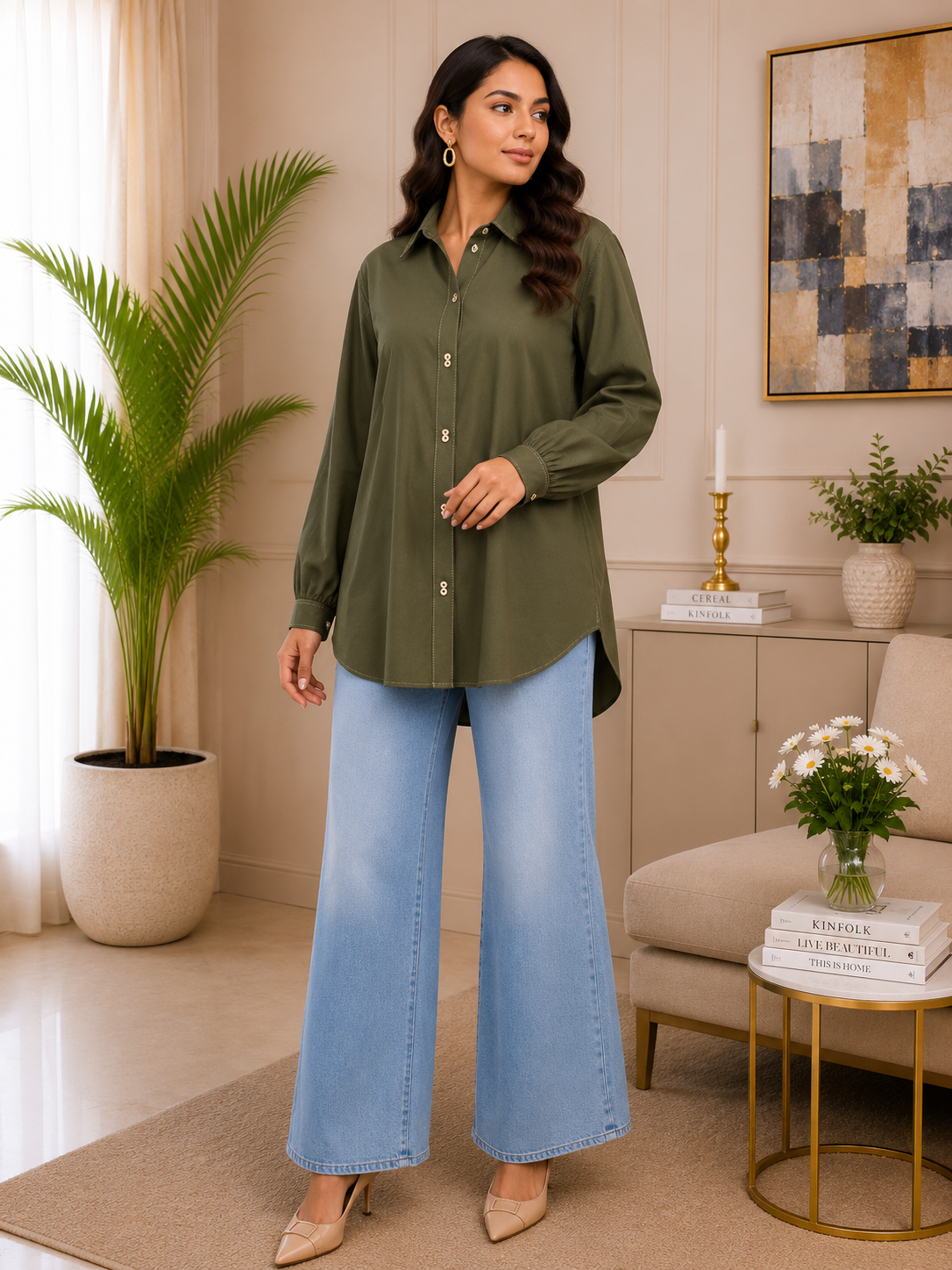 Olive Aura Shirt