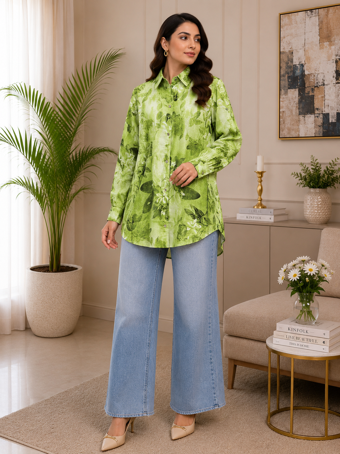 Green Bloom Top